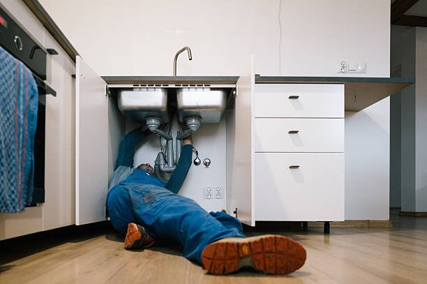 Professional Drain Cleaning technician working in Hunter, OH